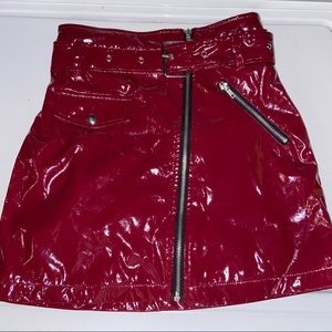 Red skirt